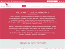 Tablet Screenshot of daedal-research.com